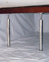 a crawl space repaired with crawl space jack posts and a crawl space liner for a home in Woodstock