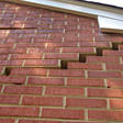 stair step cracking on a foundation wall in Madison