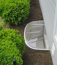 basement egress window well in West Allis