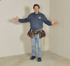 Finished Basement Wall Panel Installation
