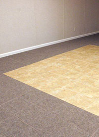 Basement Wood Flooring installed in West Allis, Wisconsin & Illinois