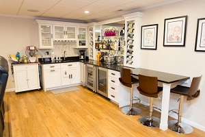 Bar in a Madison finished basement