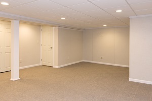 A complete finished basement system in a La Crosse home