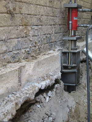 Commercial Push Pier Installation in Beloit
