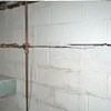 Severe foundation damage from a long crack in a bucking wall of a Sun Prairie home.