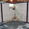 Rusted, corroded i-beams found with a failing foundation in a Fitchburg home.