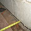Foundation wall separating from the floor in Altoona home