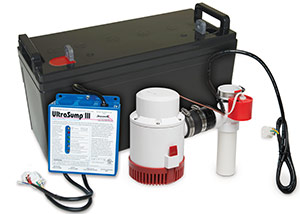 a battery backup sump pump system in Menomonee Falls