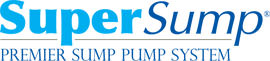 Logo for our SuperSump® Pump System, available in Fort Atkins and other parts of Wisconsin & Illinois