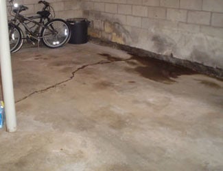 basement floor crack repair system in Wisconsin & Illinois