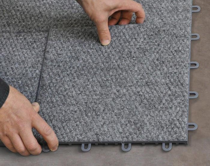 Basement Floor Tiles In Milwaukee Janesville Rockford Madison Waterproof Basement Flooring In Carpet Tile Designs In Wi Il