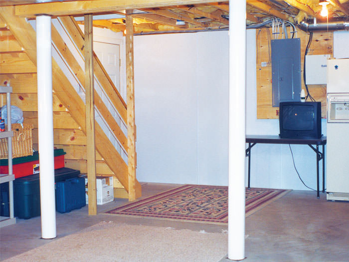 Basement Wall Covering in Madison, Milwaukee, Janesville, Rockford